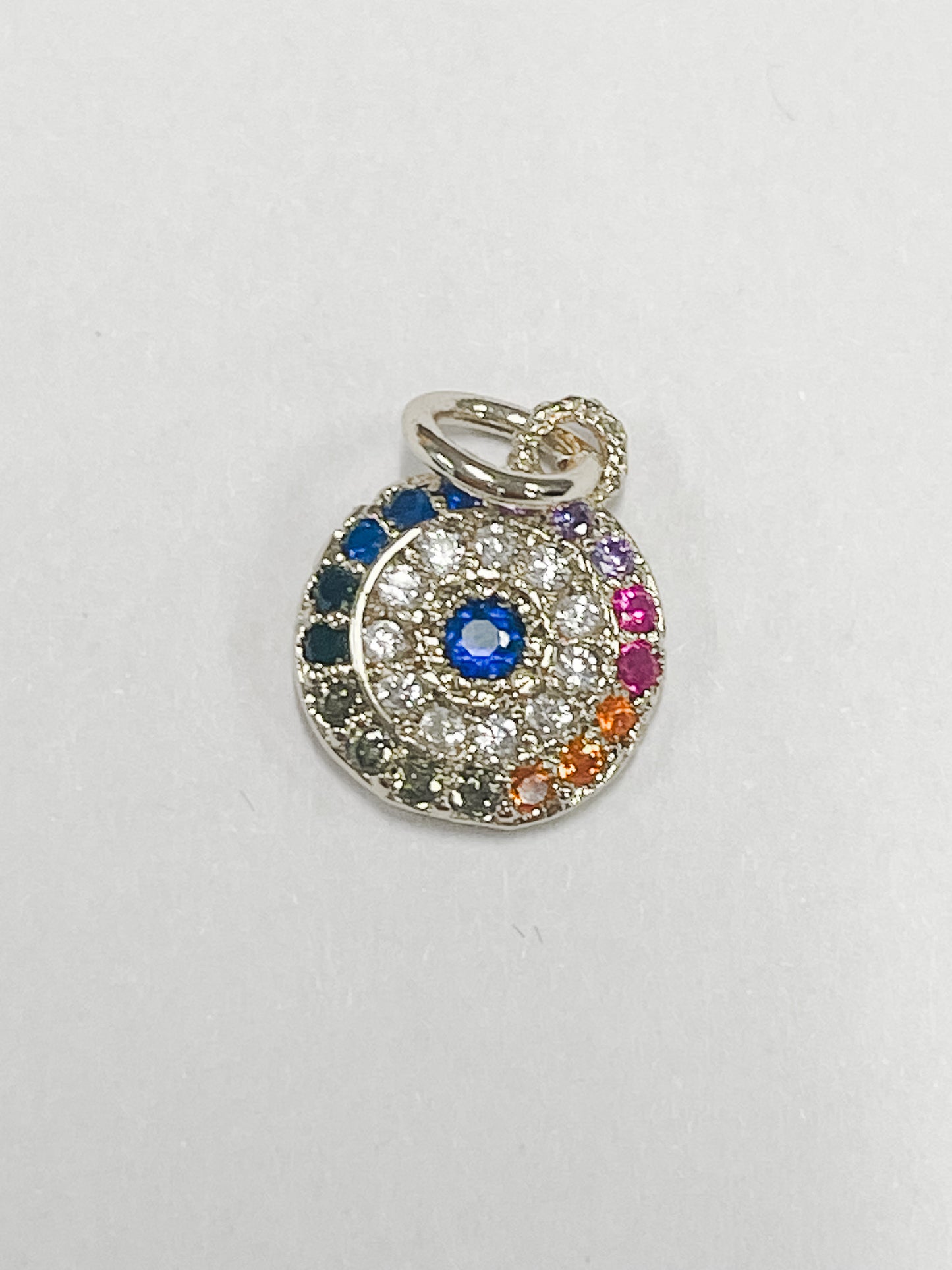 Rhinestone Studded Evil Eye Charm