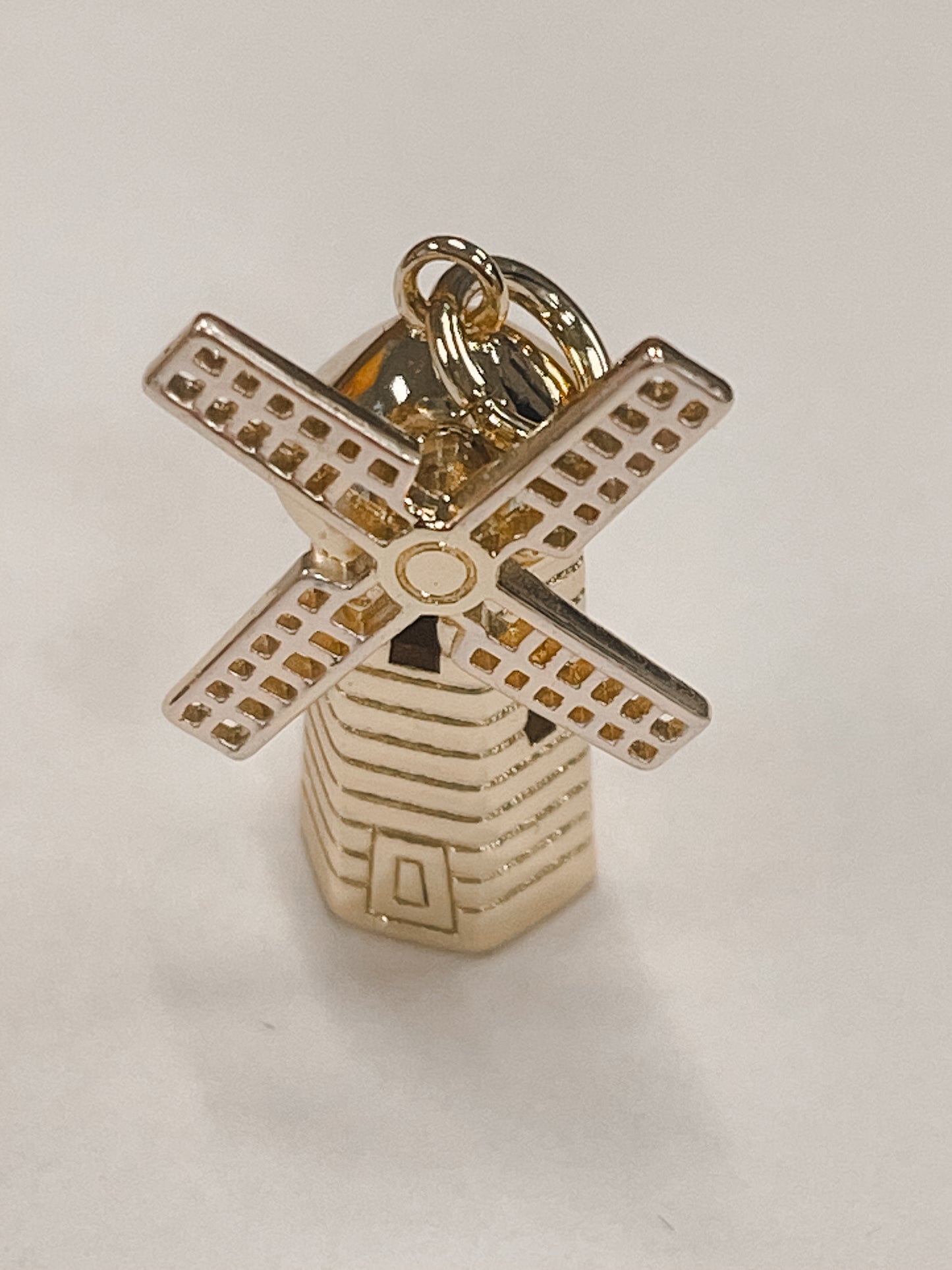 Gold Windmill Charm
