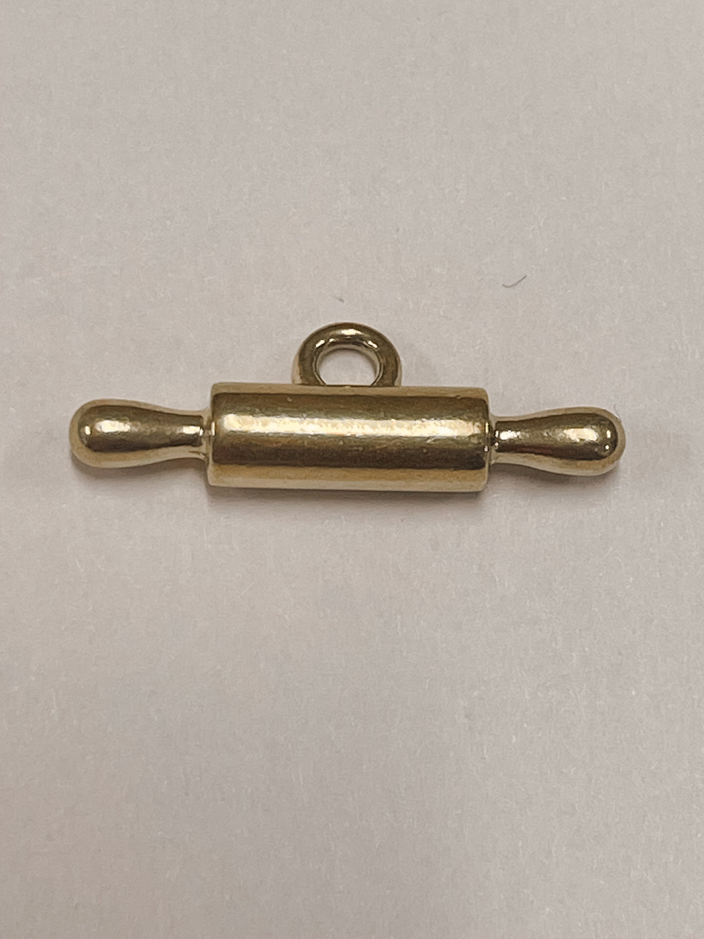 Gold Rolling Pin Charm