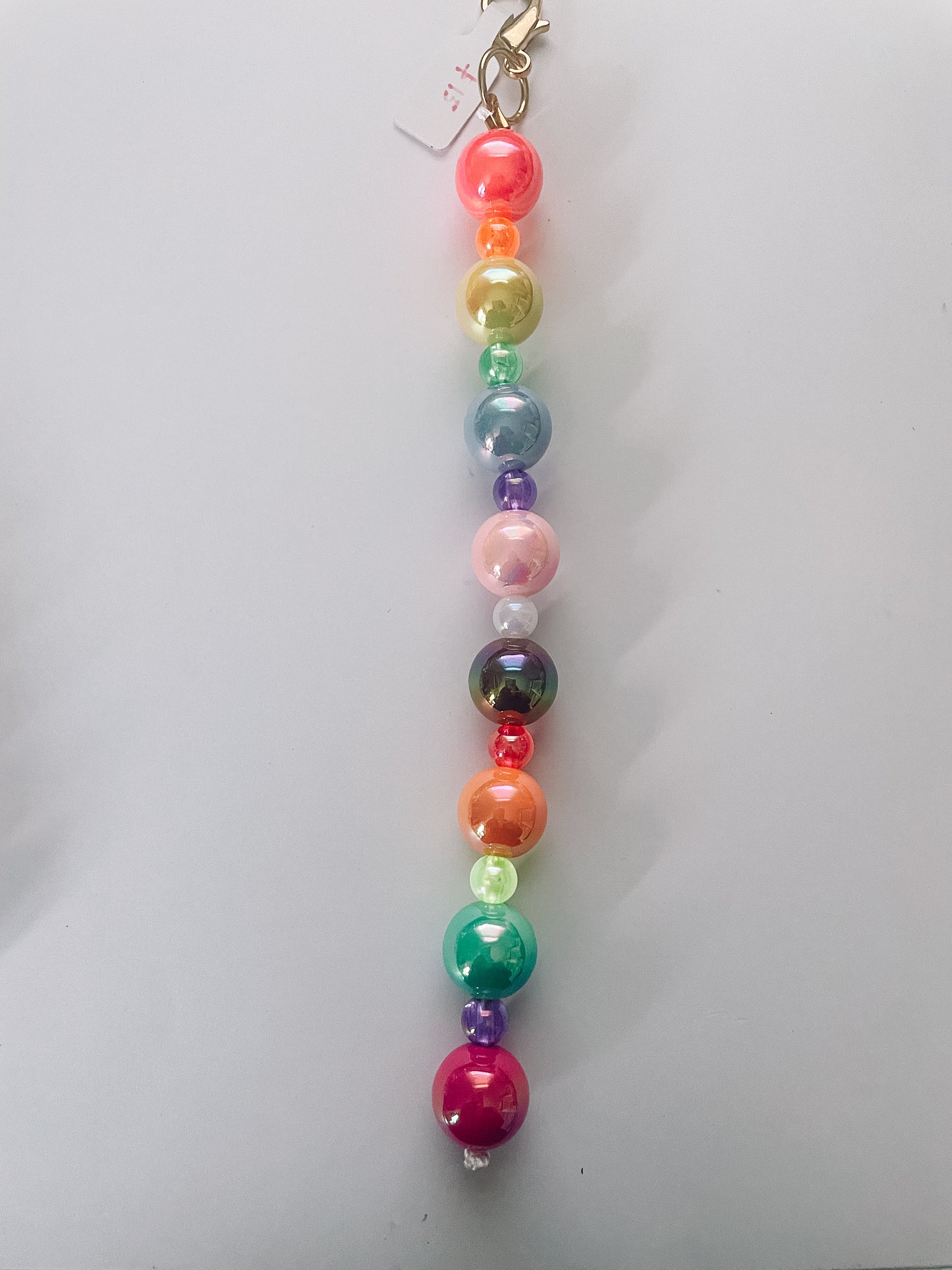 Mixed Bead Bag Charm