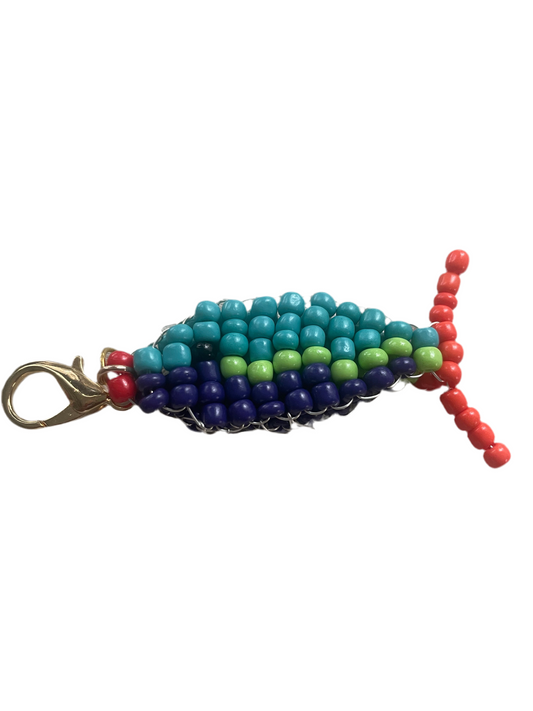 Beaded Fish Charm