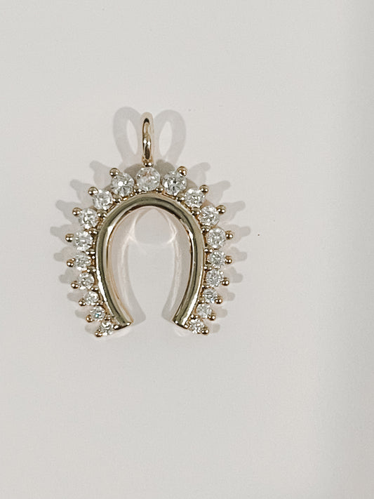 Bling Horseshoe Charm