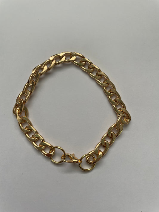 Herringbone gold-plated bracelet