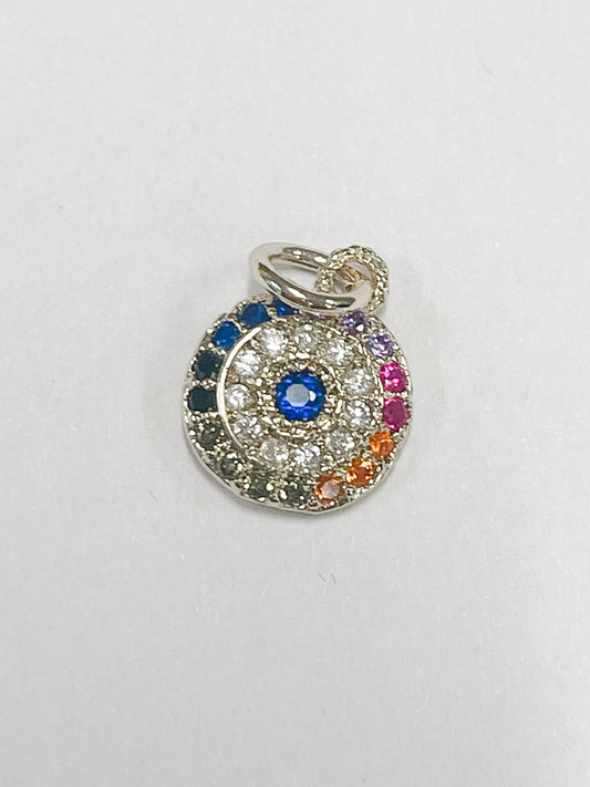 Rhinestone Studded Evil Eye Charm