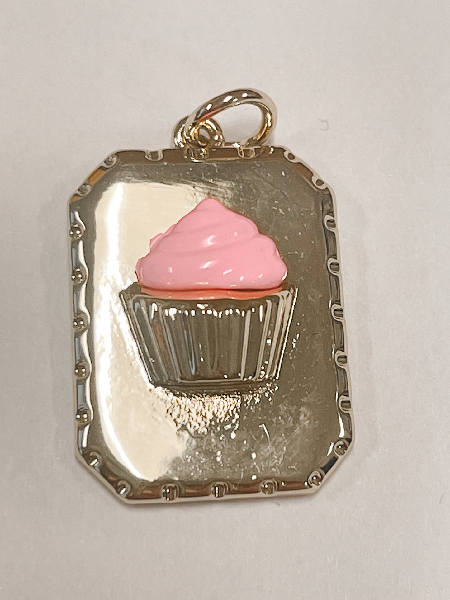Pink Cupcake Charm