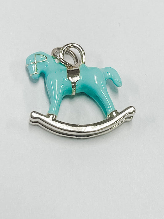 Gold Rocking Horse Charm