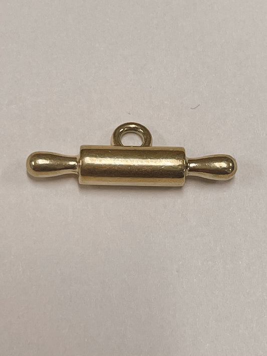 Gold Rolling Pin Charm