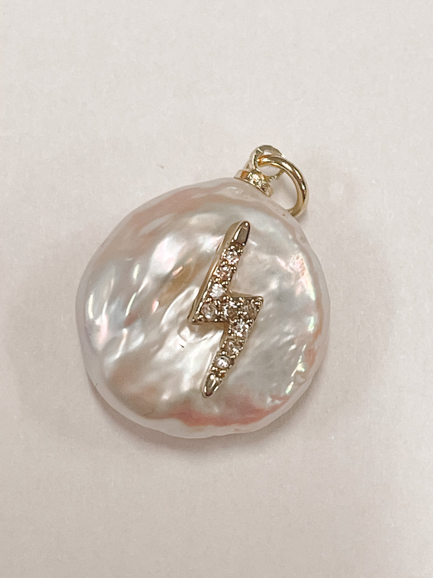 Shell Lightening Bolt Charm