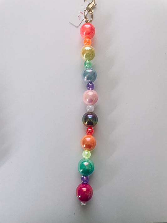 Mixed Bead Bag Charm